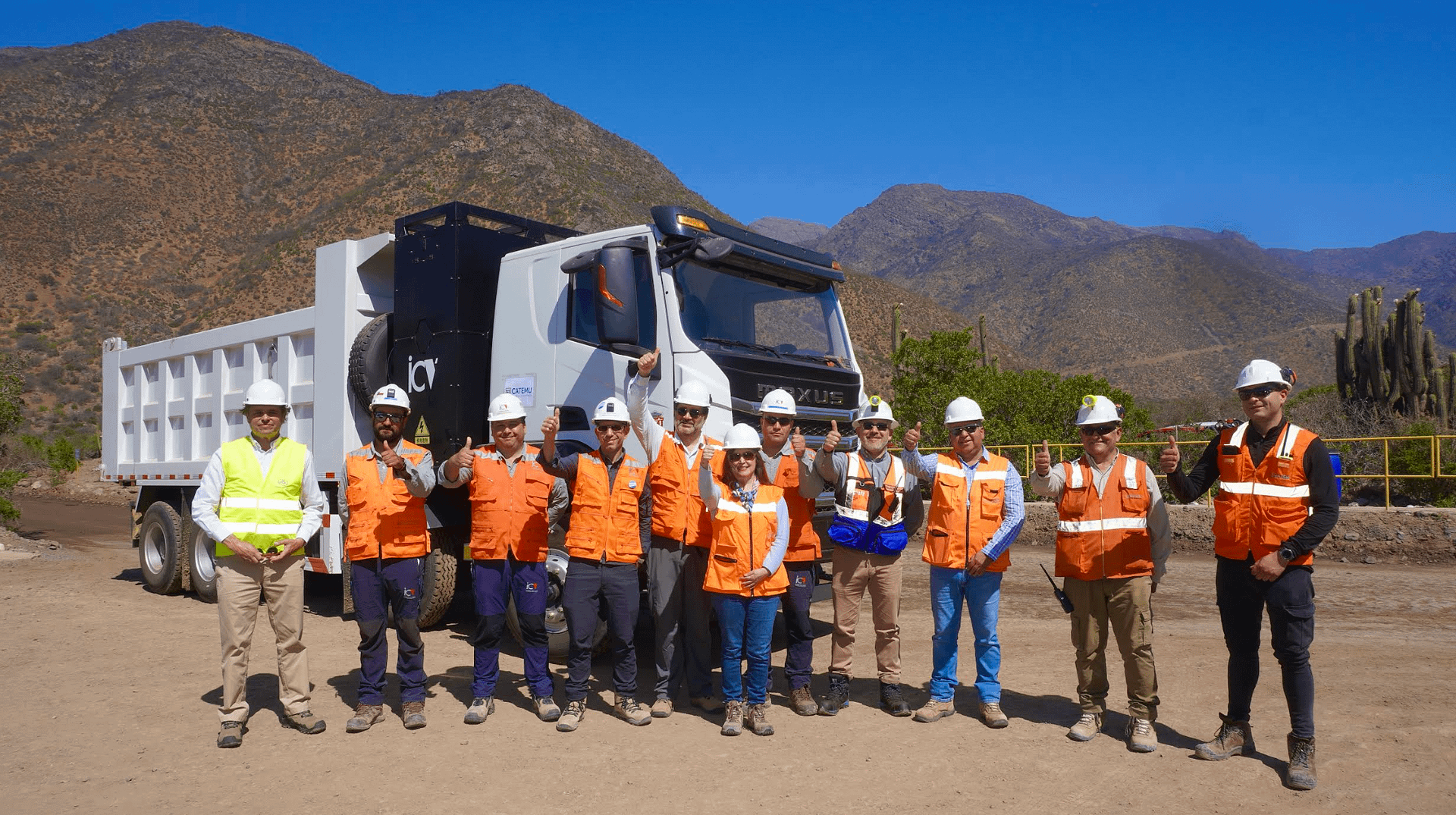 Minera Catemu De Cemin Prueba Camión Tolva 100% Eléctrico